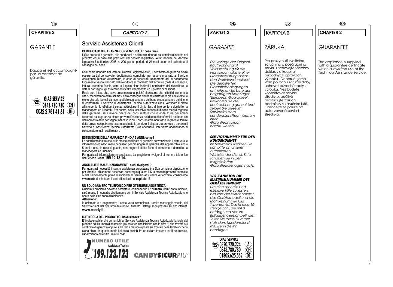 Candy GO F147__L-S User Manual | Page 5 / 41