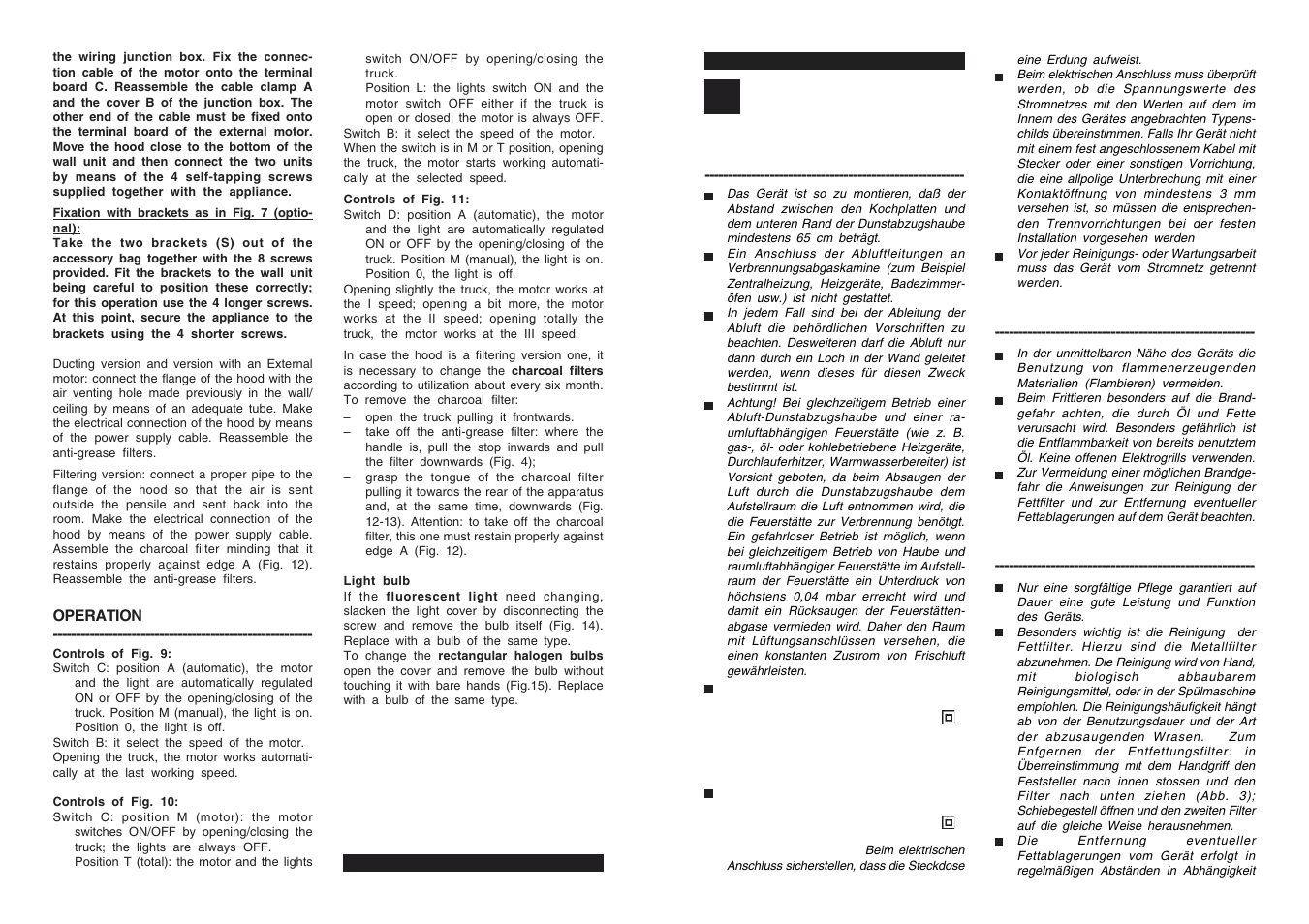 Deutsch | Candy CA CBT 62__1 W User Manual | Page 2 / 10