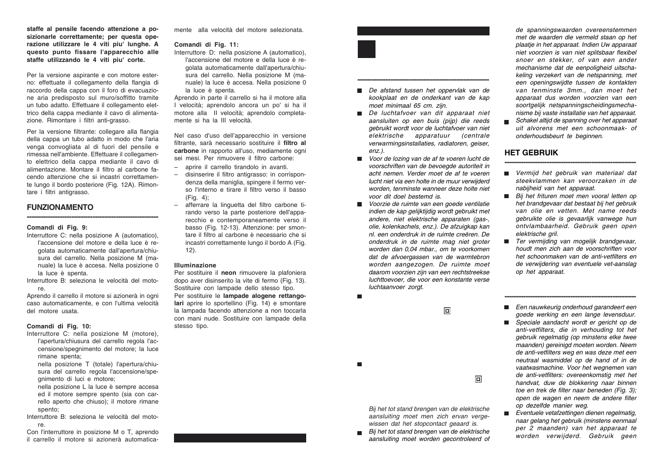 Nederlands | Candy CA CBT 62__1 W User Manual | Page 7 / 10