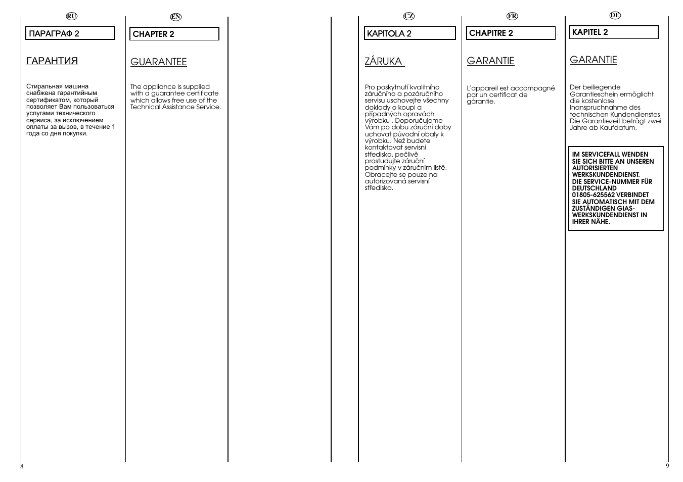 Candy CNE 109 T RU User Manual | Page 5 / 33