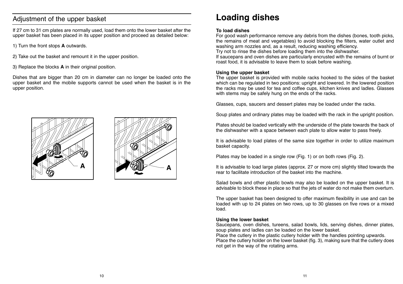 Loading dishes | Candy LS DFI 50 UK User Manual | Page 6 / 17