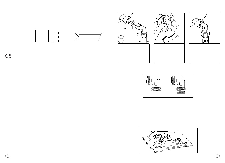 Adaptation aux différents types de gaz, Raccordement (alimentation gaz) | Candy PM 741 SVXGH User Manual | Page 10 / 31