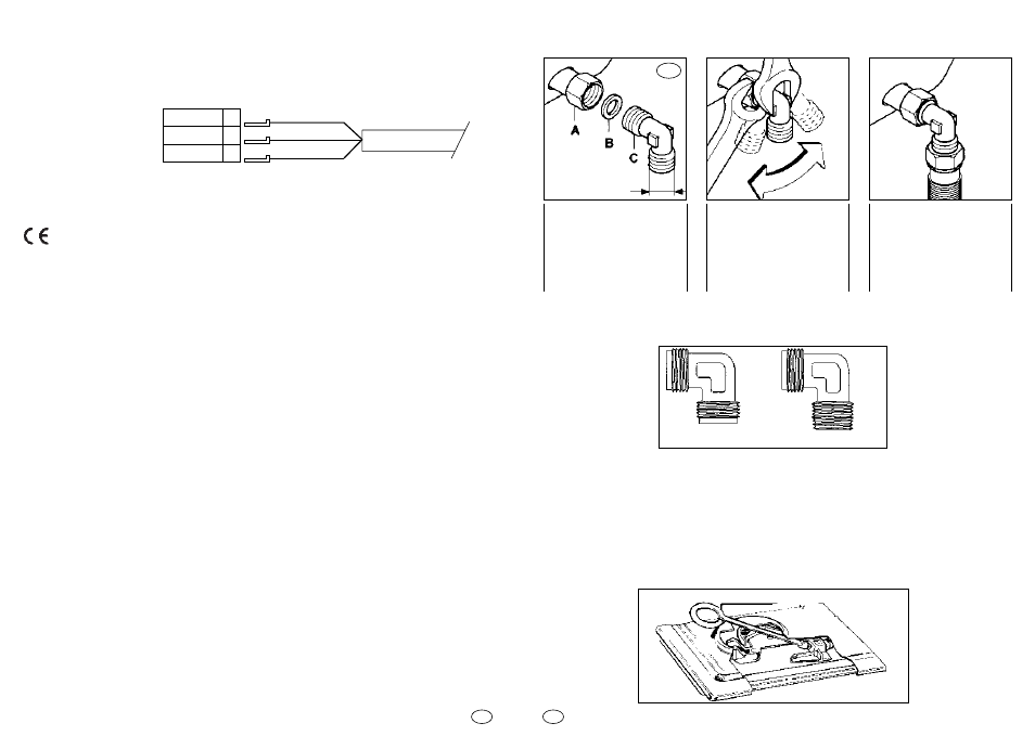 Adaptación a los distintos tipos de gas, Enlace (parte a gas) | Candy PM 741 SVXGH User Manual | Page 16 / 31