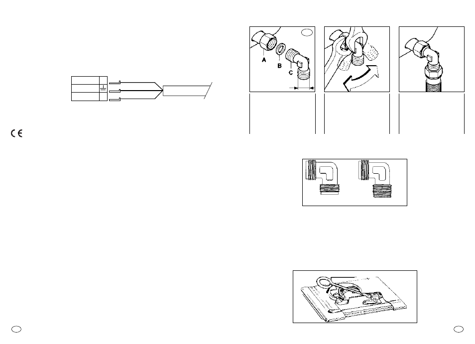 Adaptação a diversos tipos de gás, Ligação à alimentação de gás | Candy PM 741 SVXGH User Manual | Page 28 / 31