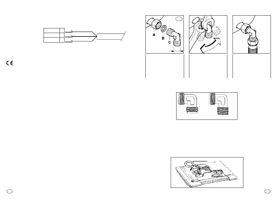 Adattamento ai diversi tipi di gas, Allacciamento alla rete gas | Candy PM 741 SVXGH User Manual | Page 4 / 31