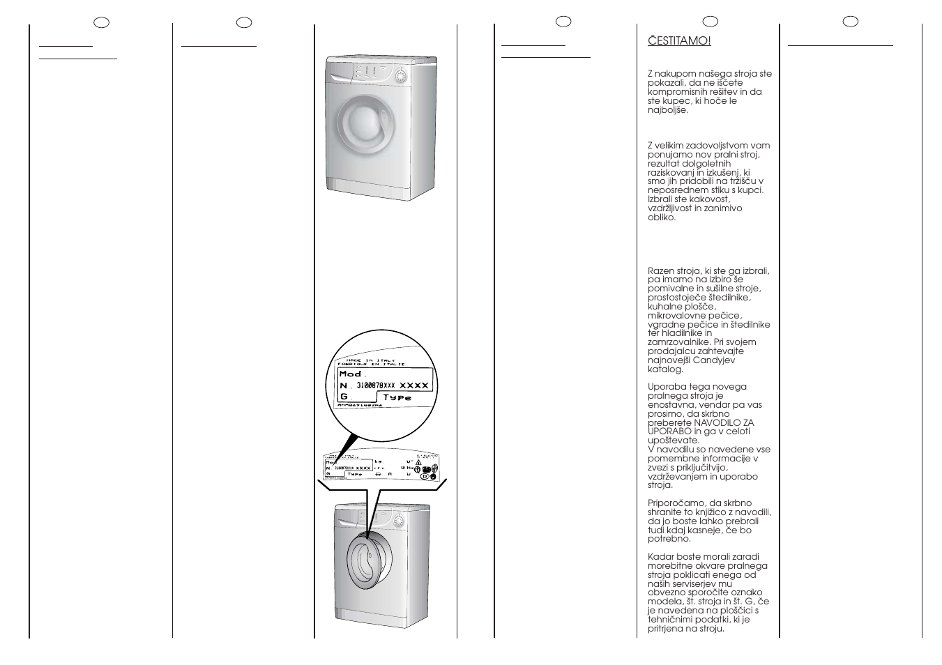Candy WD ALISE' CMD126-04S User Manual | Page 2 / 49