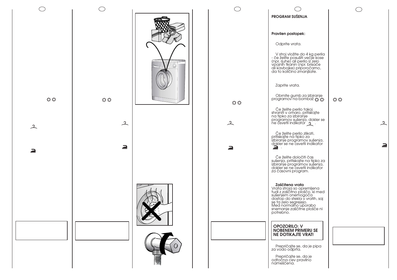 Max 4 kg | Candy WD ALISE' CMD126-04S User Manual | Page 37 / 49
