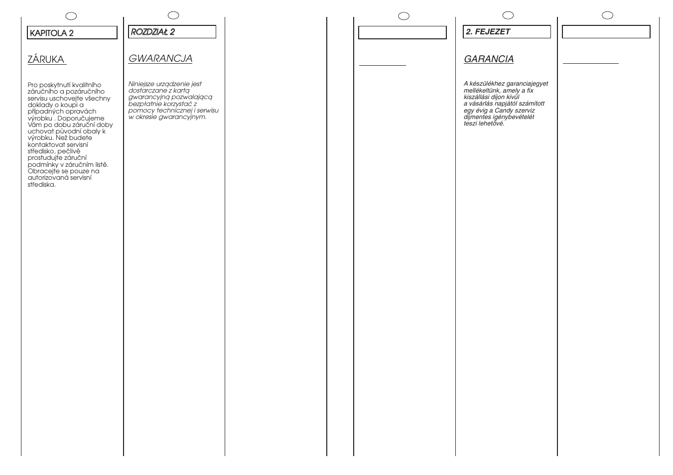 Candy GO 108-16S User Manual | Page 5 / 41