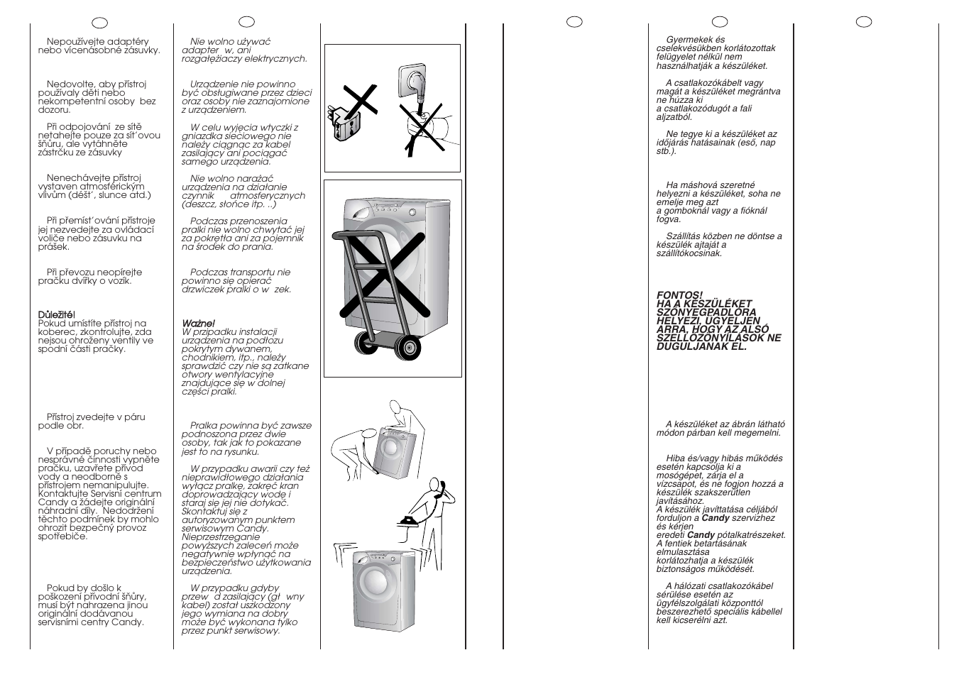 Candy GO 108-16S User Manual | Page 7 / 41