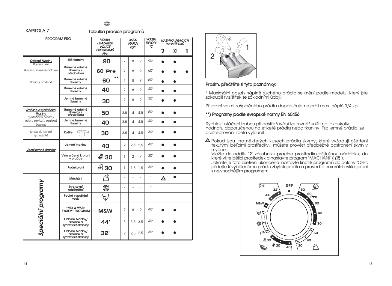 Speciální pr ogramy | Candy GO 127DF__1-18S User Manual | Page 23 / 41