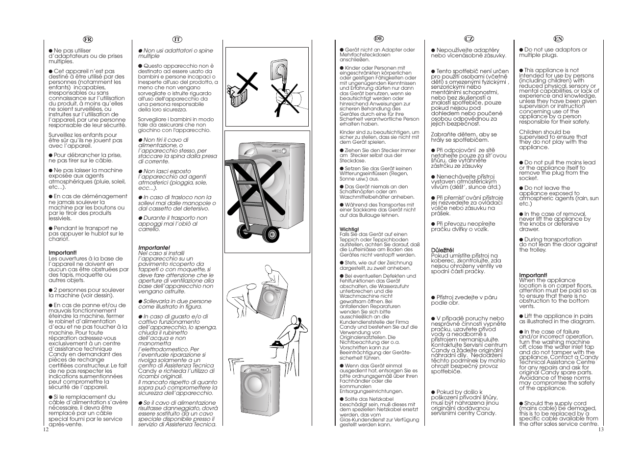 Candy GO 127DF__1-18S User Manual | Page 7 / 41