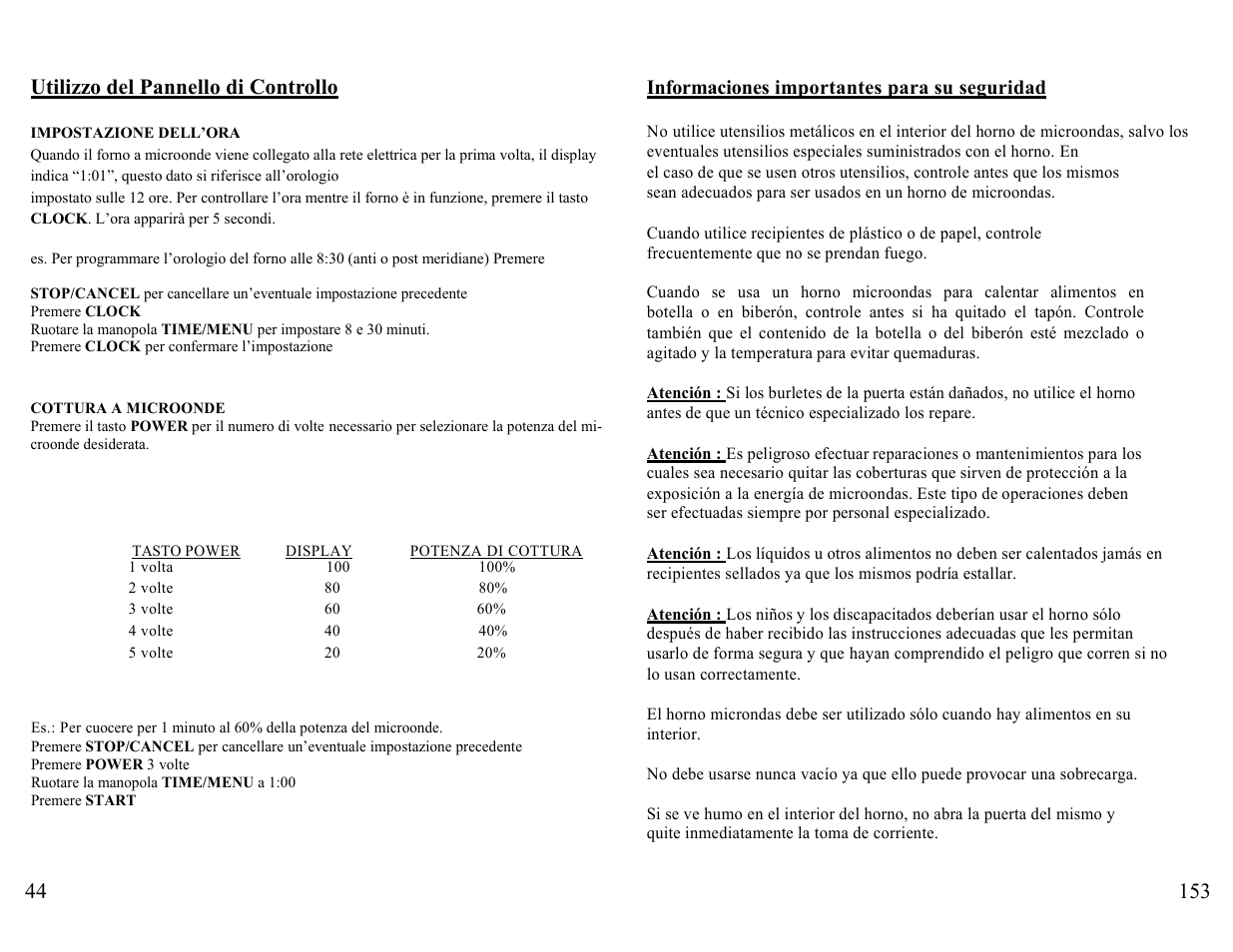 Candy FM MIC 232 EX User Manual | Page 44 / 98