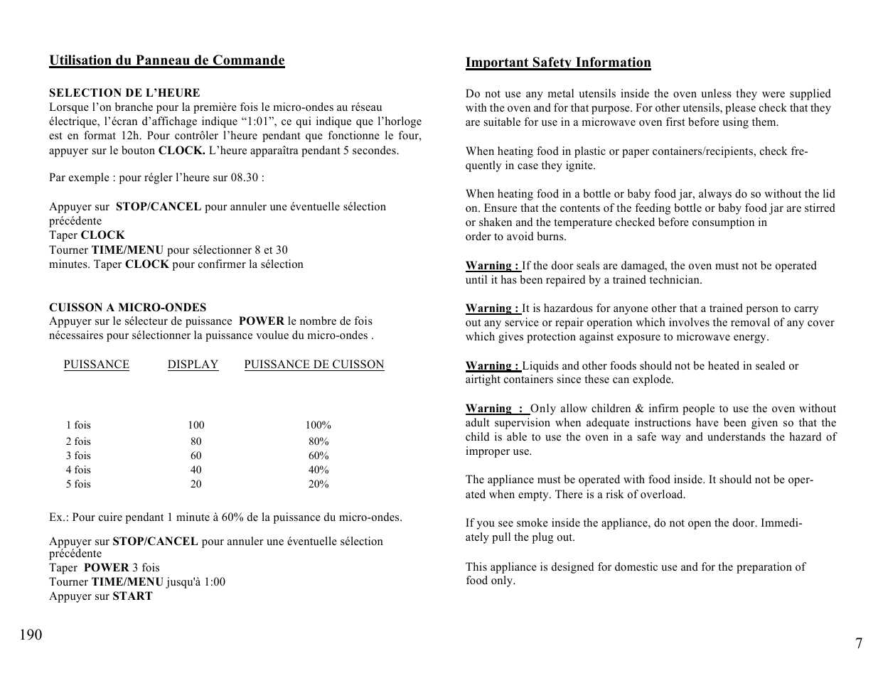 Candy FM MIC 232 EX User Manual | Page 7 / 98