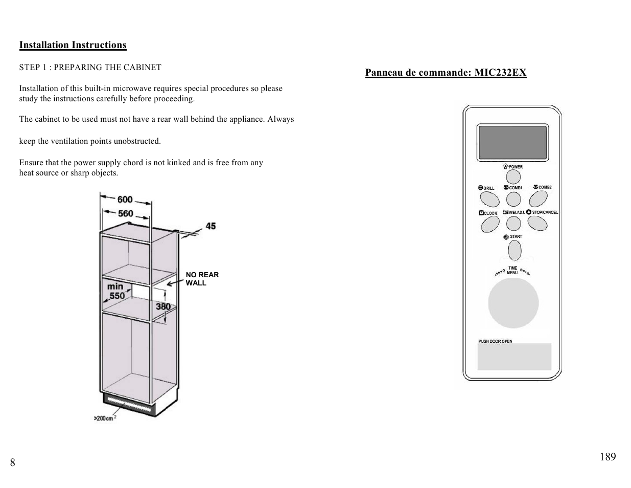 Candy FM MIC 232 EX User Manual | Page 8 / 98