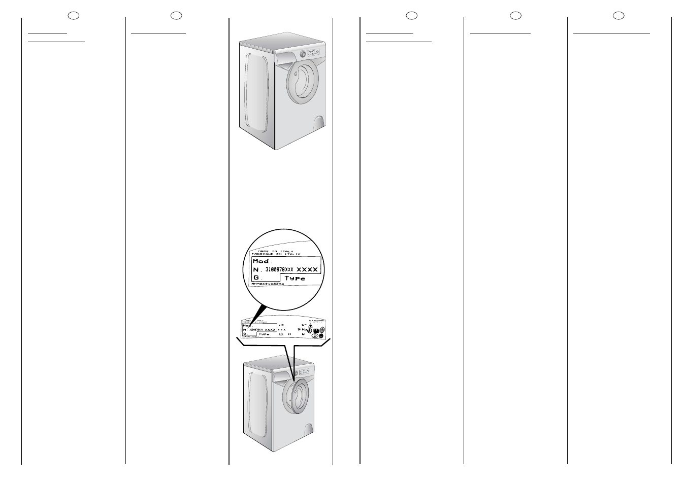 Candy WA 1035EF User Manual | Page 2 / 37