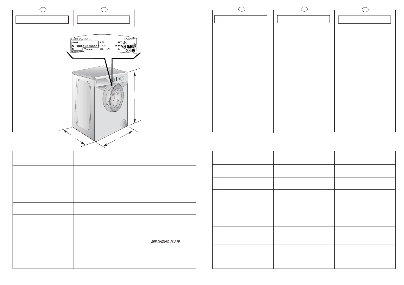 Candy WA 1035EF User Manual | Page 7 / 37