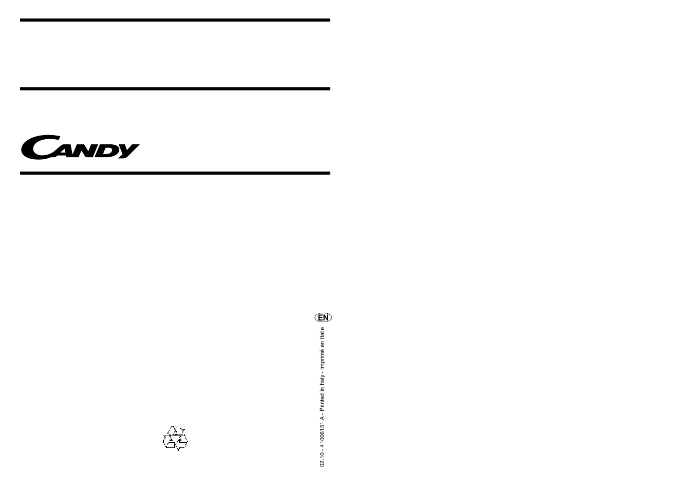 Candy CN 105 T User Manual | Page 17 / 17