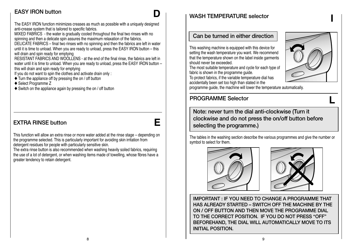 Candy CN 105 T User Manual | Page 5 / 17