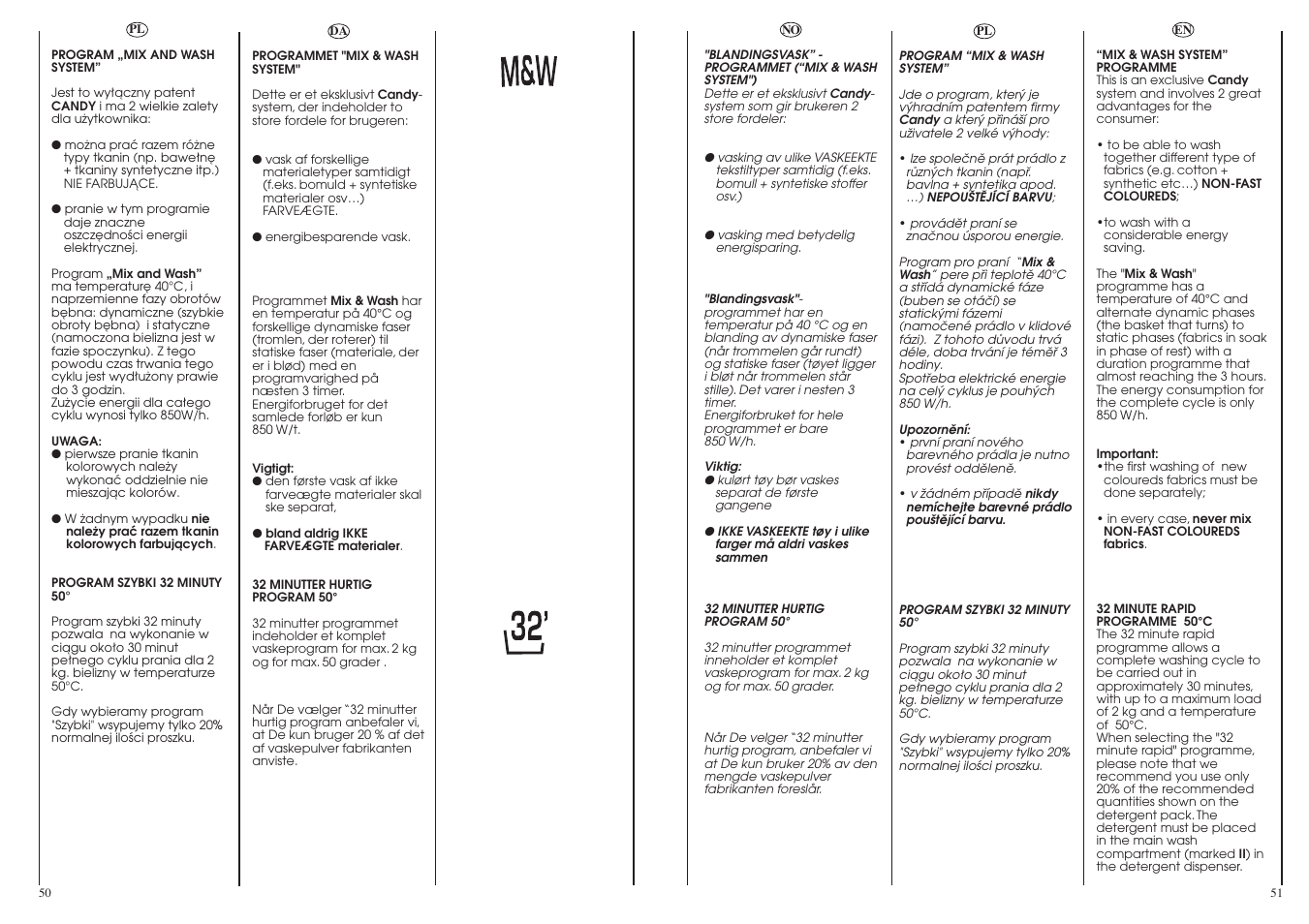 Candy CS1105-16S User Manual | Page 26 / 37