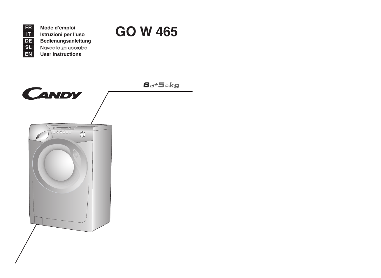 Candy GO W465D-UK User Manual | 49 pages