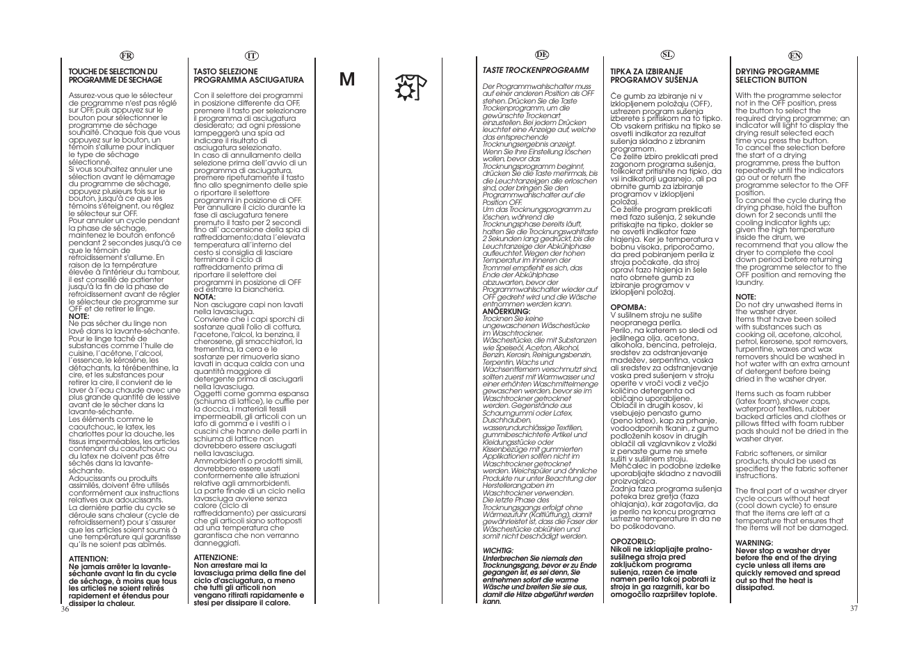 Candy GO W465D-UK User Manual | Page 19 / 49