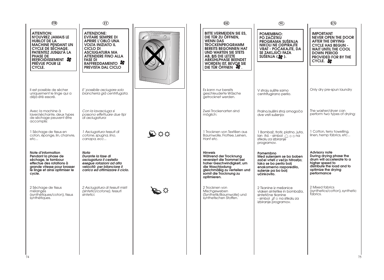 Candy GO W465D-UK User Manual | Page 38 / 49