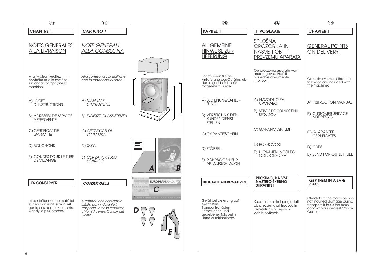 Ea b c d | Candy GO W465D-UK User Manual | Page 4 / 49