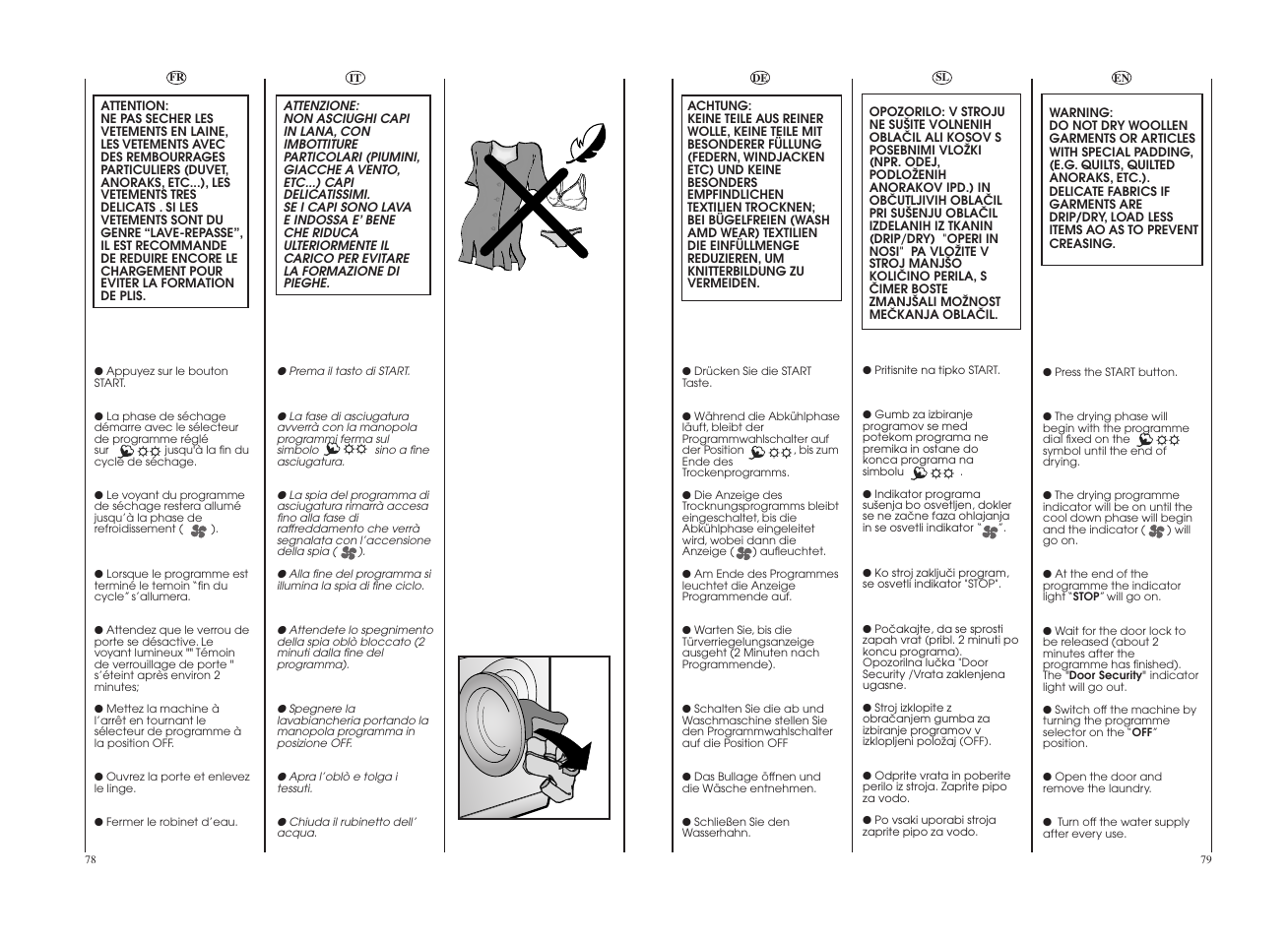 Candy GO W465D-UK User Manual | Page 40 / 49