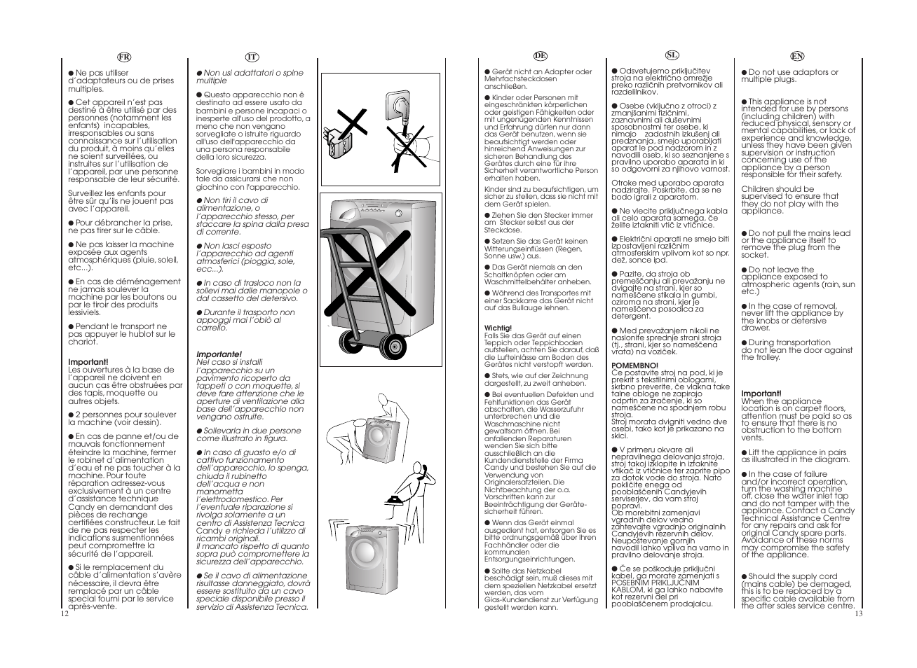 Candy GO W465D-UK User Manual | Page 7 / 49