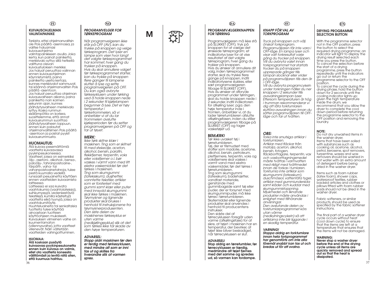 Candy GO4 W264-07S User Manual | Page 19 / 49