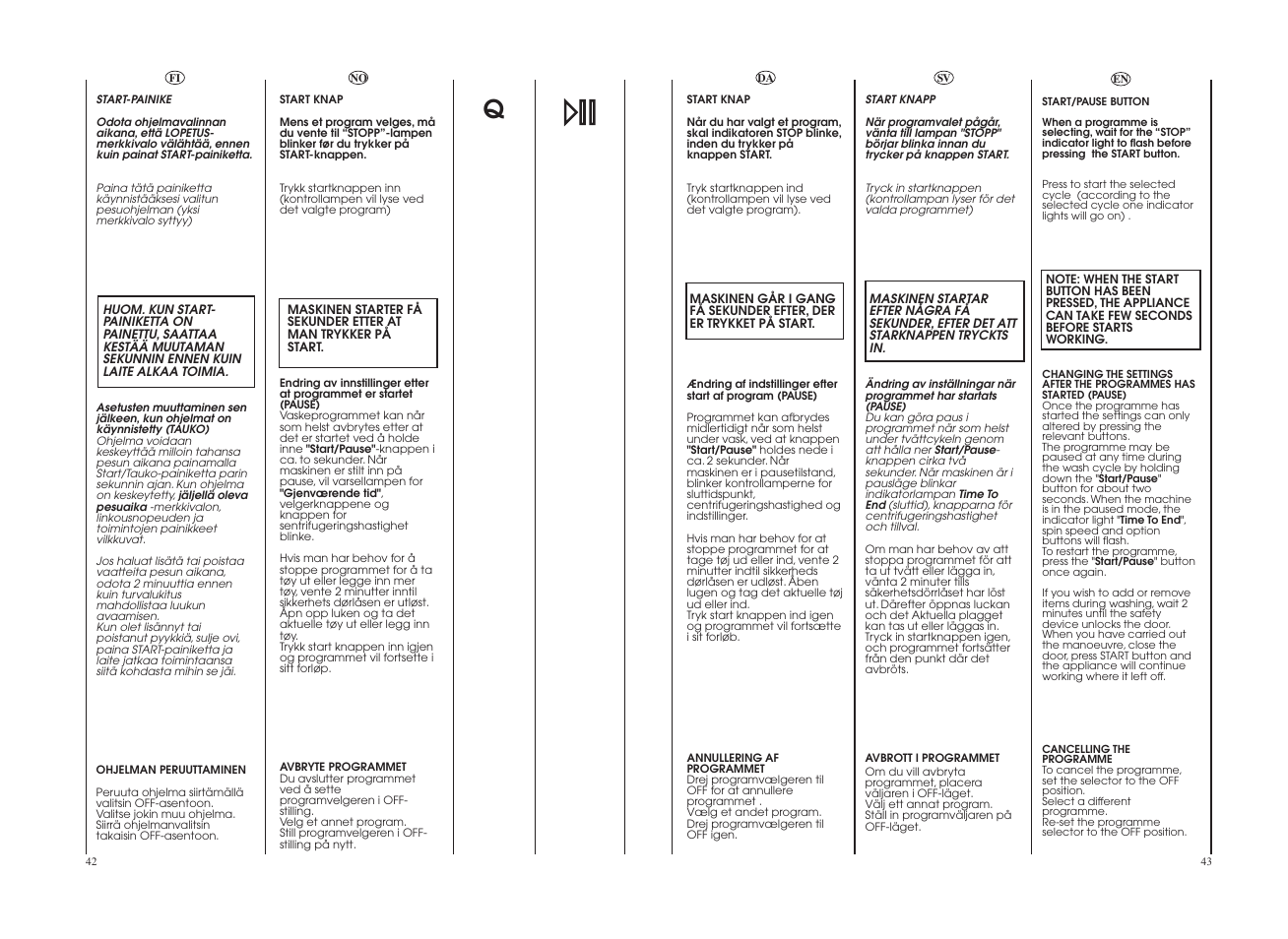 Candy GO4 W264-07S User Manual | Page 22 / 49