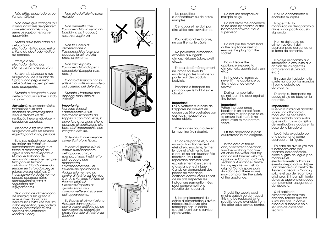 Candy CJ 534__D User Manual | Page 7 / 33