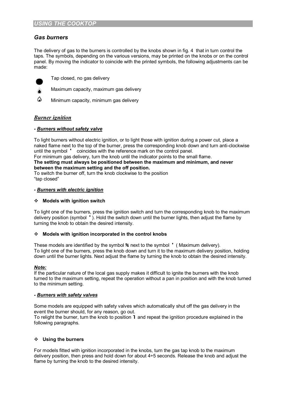 Candy PL 40 X User Manual | Page 53 / 102