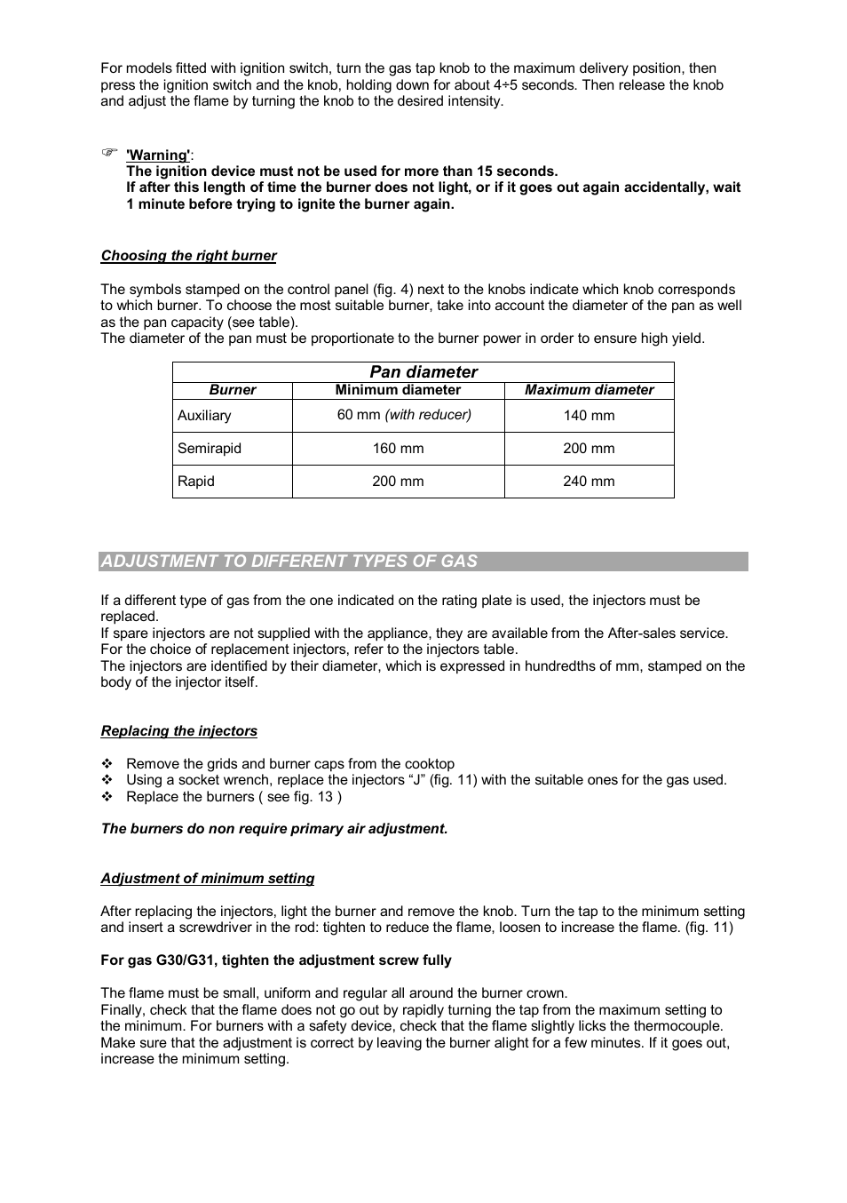 Candy PL 40 X User Manual | Page 54 / 102