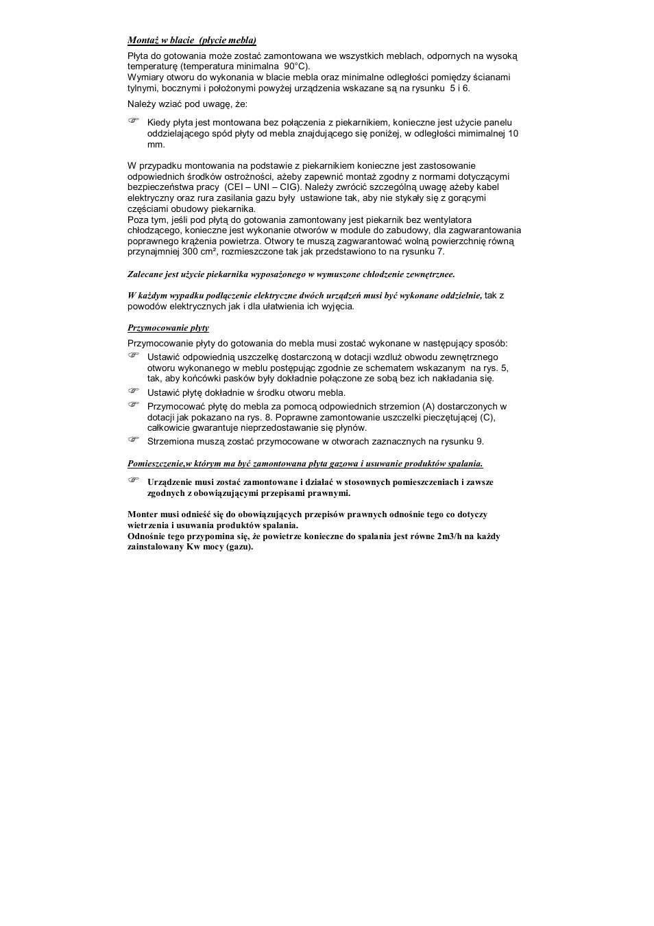 Candy PL 40 X User Manual | Page 76 / 102