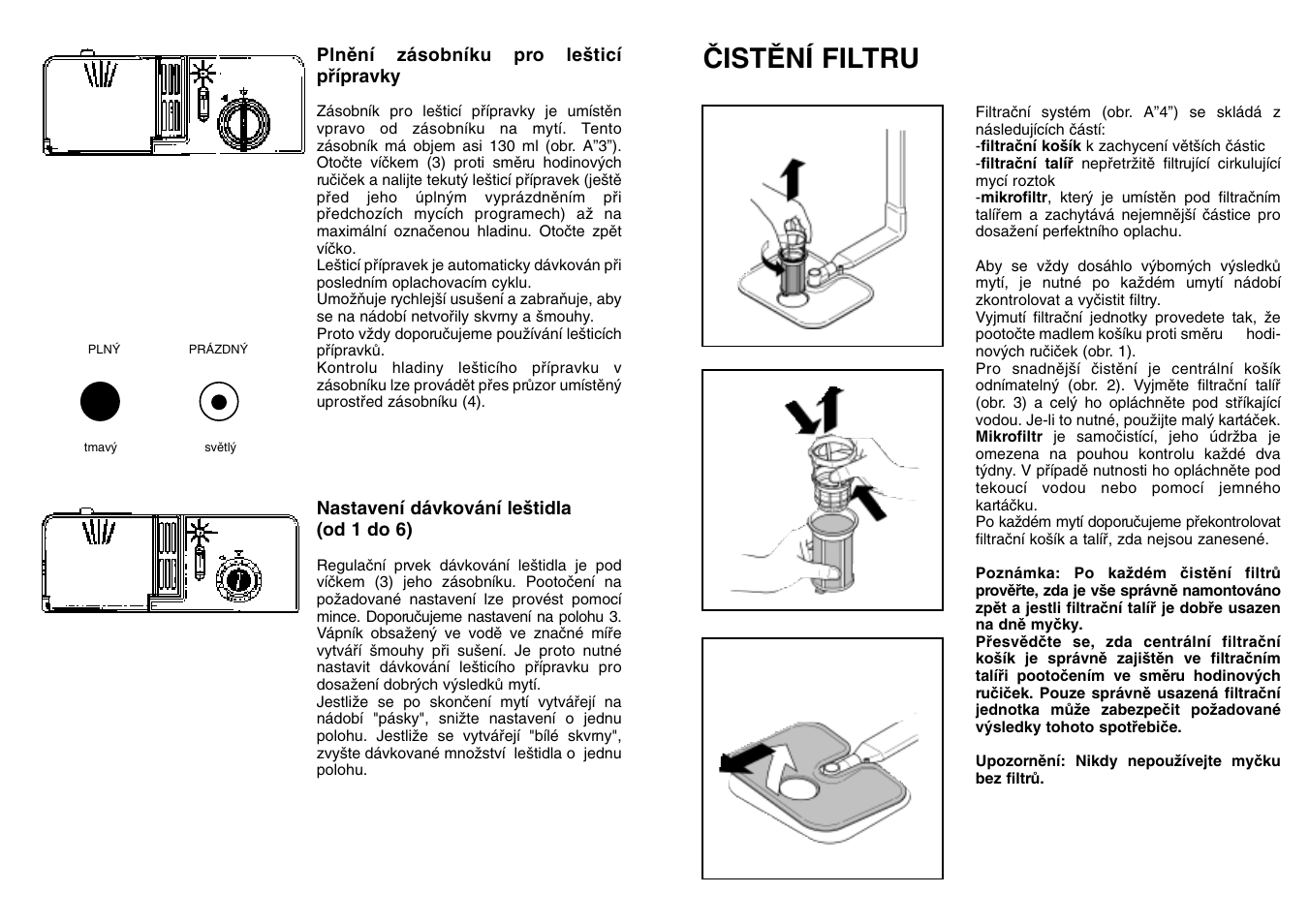 Âistùní filtru | Candy CD 801 T User Manual | Page 51 / 65