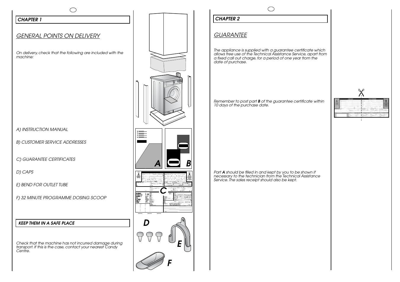 Ab c | Candy HOLIDAY 1000 User Manual | Page 16 / 67