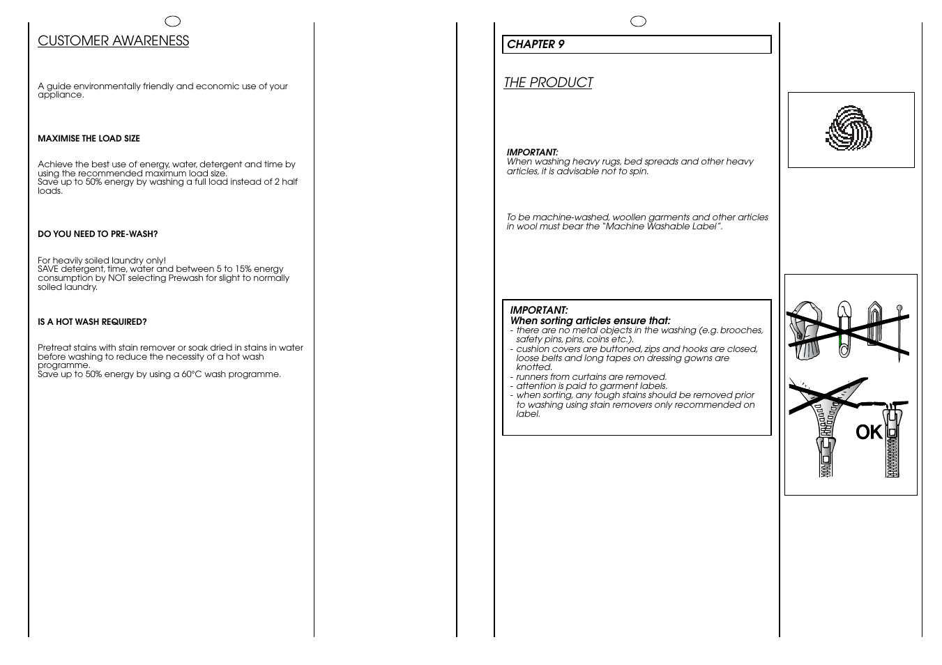 Customer awareness, The product | Candy HOLIDAY 1000 User Manual | Page 23 / 67