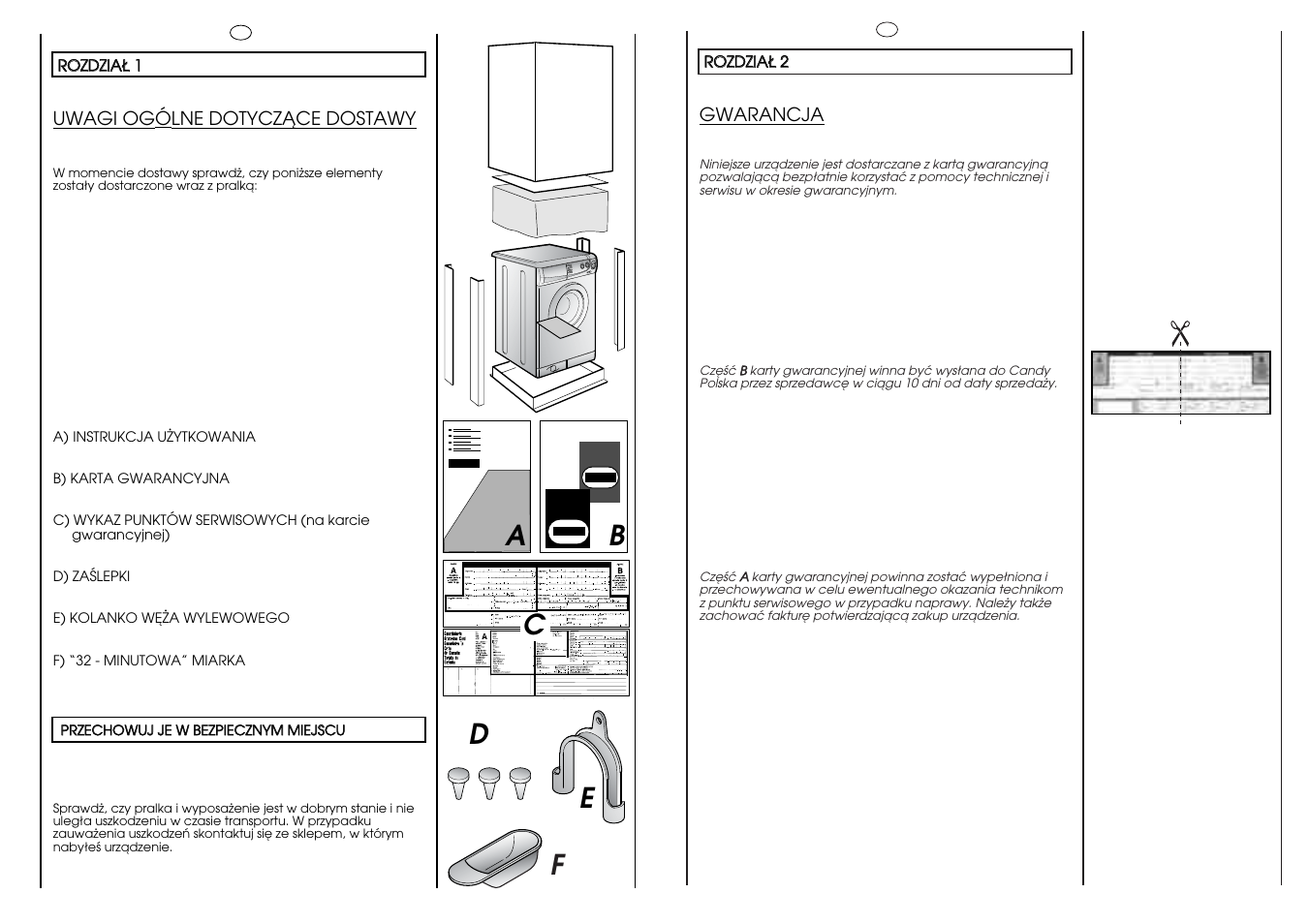 Ab c | Candy HOLIDAY 1000 User Manual | Page 42 / 67