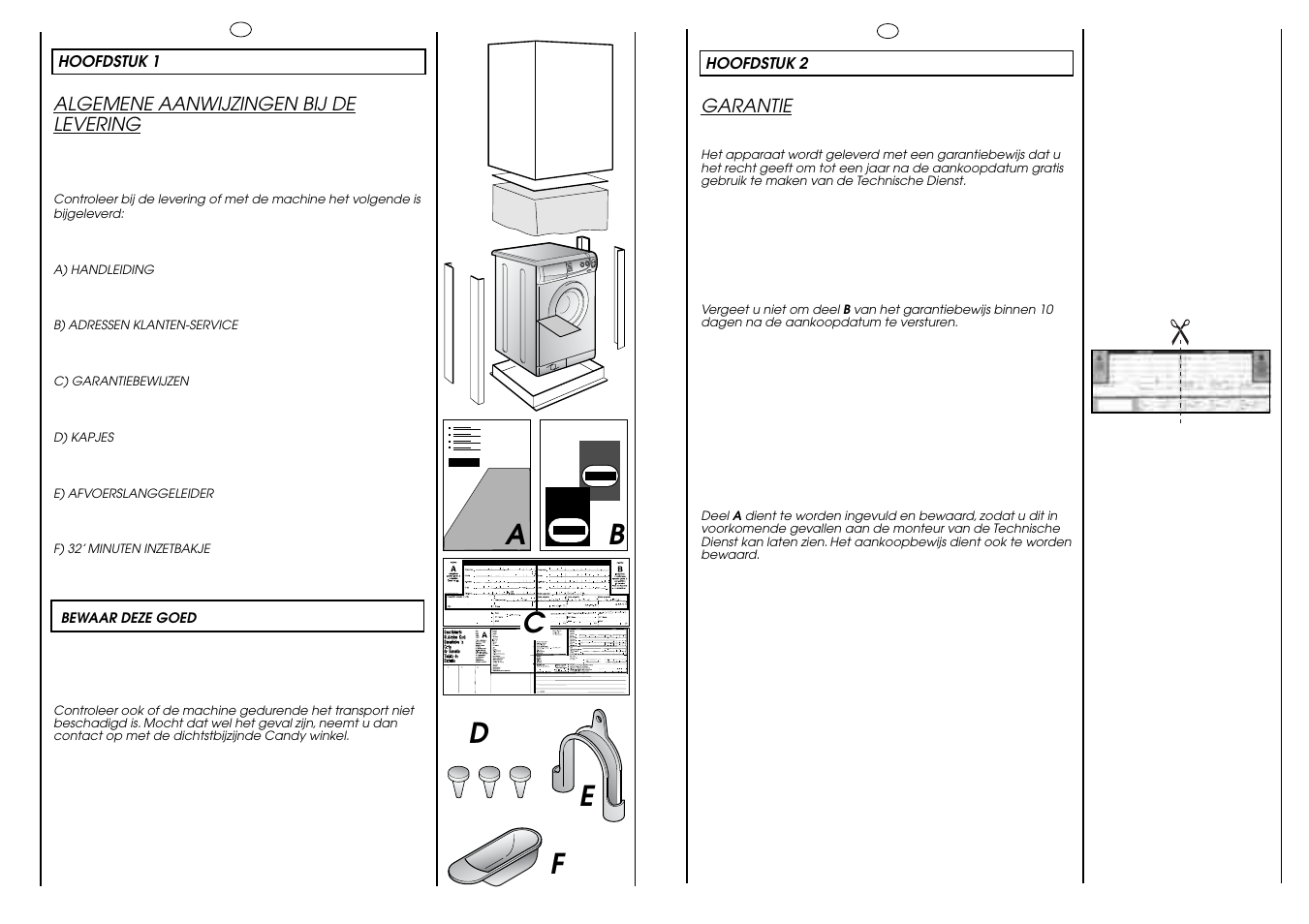 Ab c | Candy HOLIDAY 1000 User Manual | Page 55 / 67