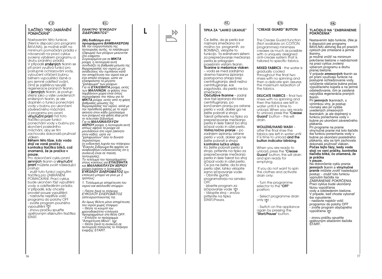 Candy GO4 1262D__1-16S User Manual | Page 19 / 41