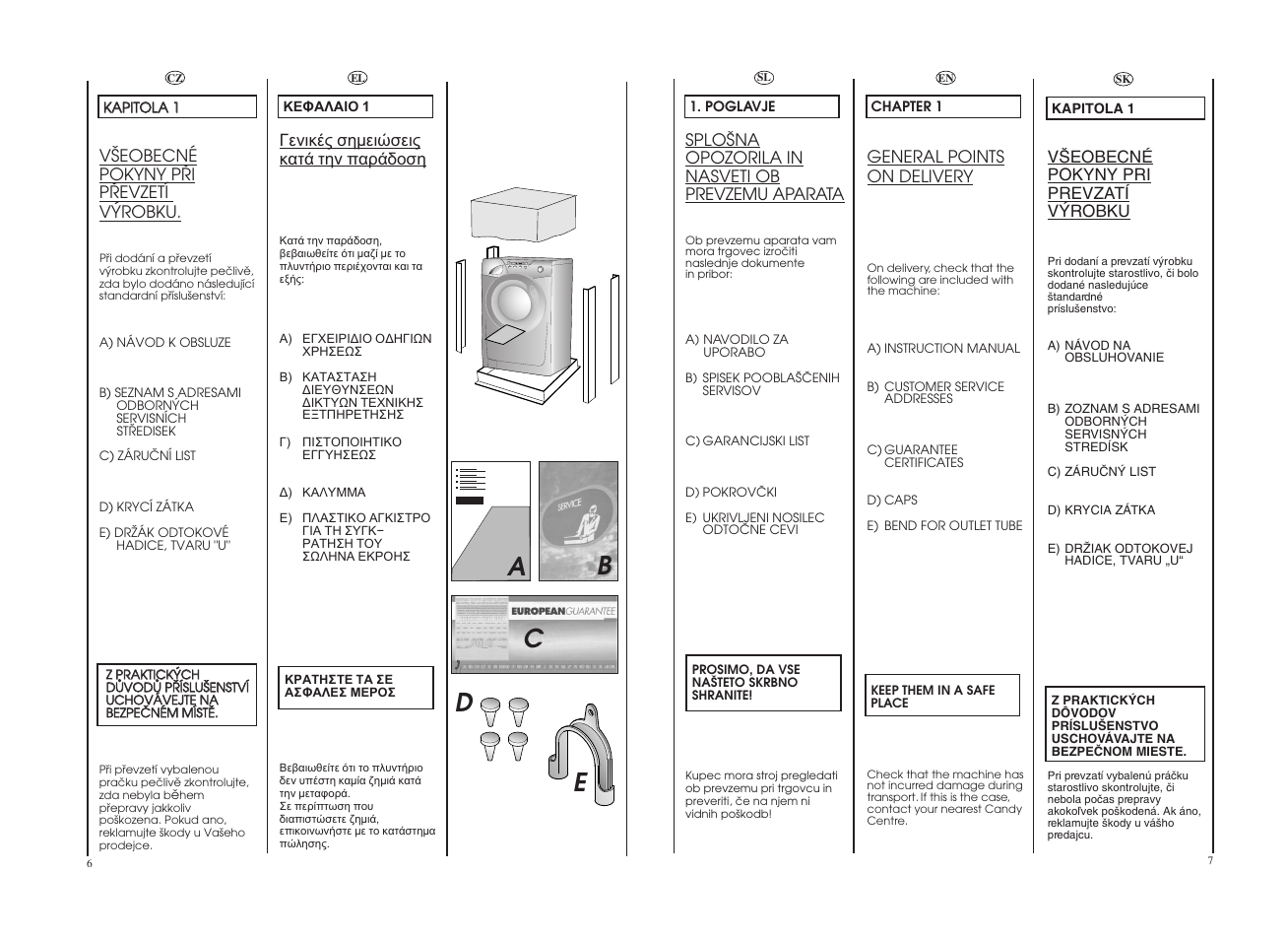 Ea c b d | Candy GO4 1262D__1-16S User Manual | Page 4 / 41