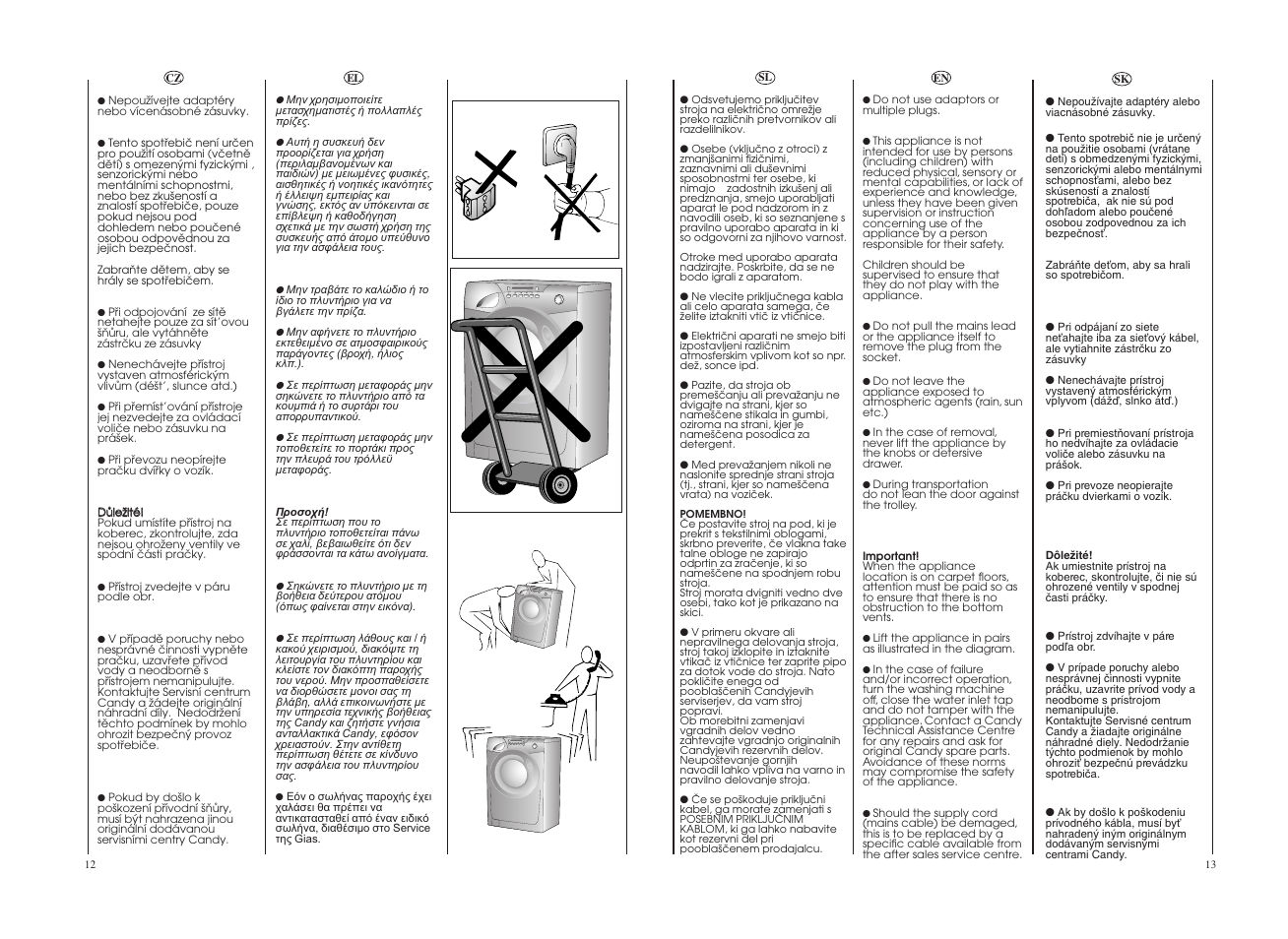 Candy GO4 1262D__1-16S User Manual | Page 7 / 41