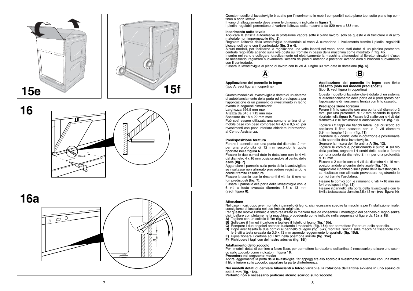 15e 16a | Candy DFI 95 T User Manual | Page 4 / 7