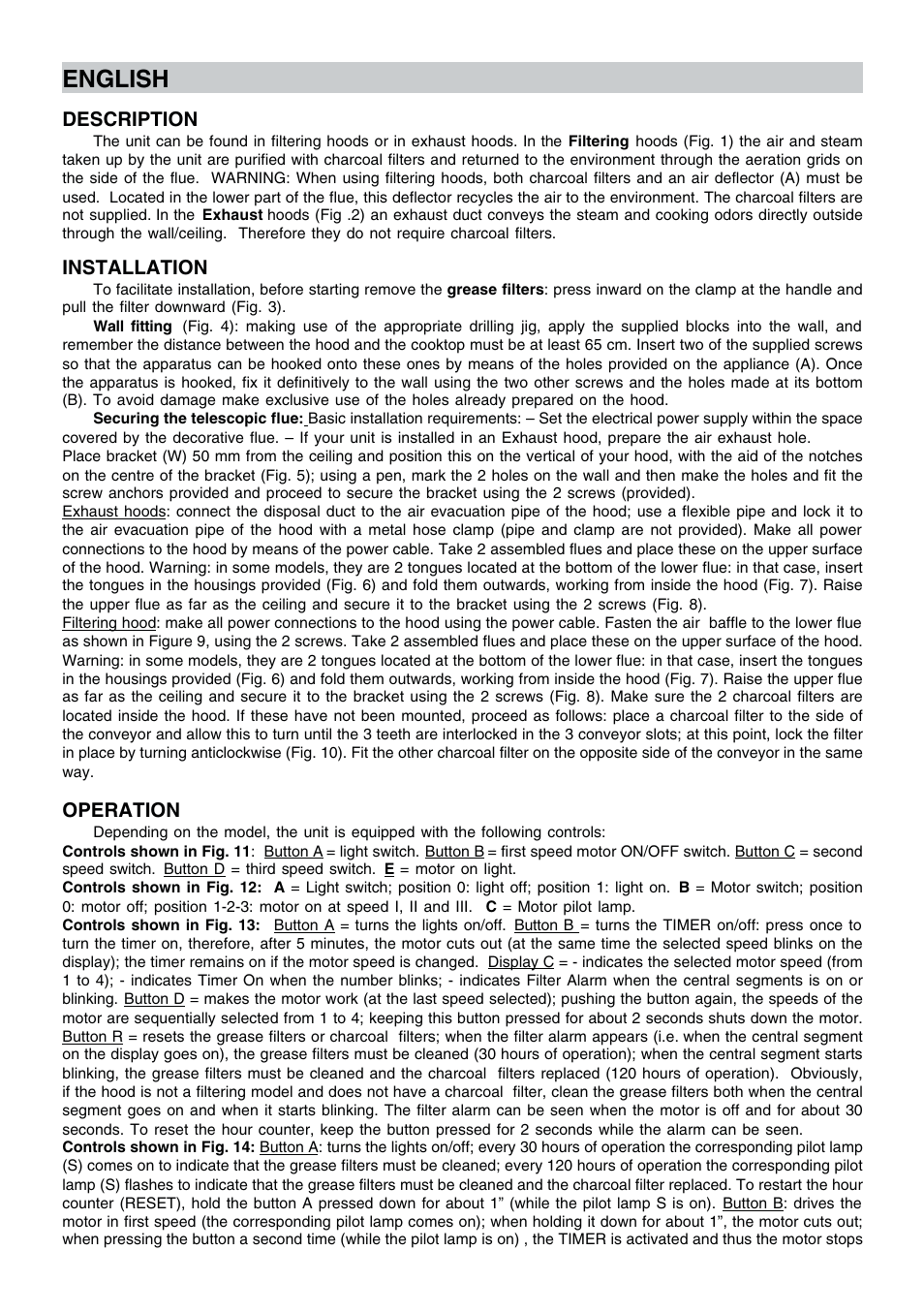 English | Candy CEC 91 X User Manual | Page 2 / 16