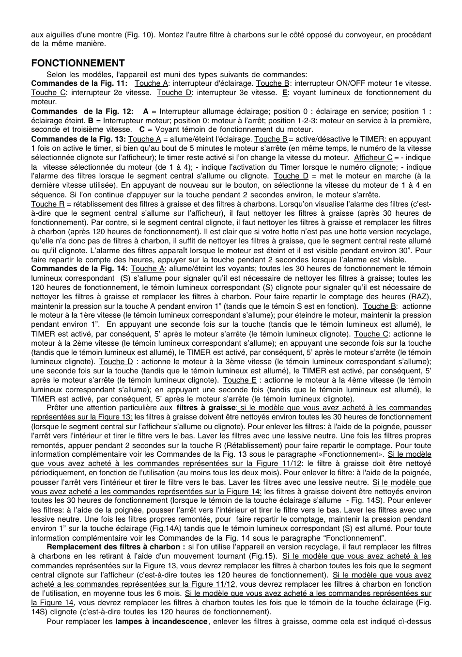 Fonctionnement | Candy CEC 91 X User Manual | Page 6 / 16