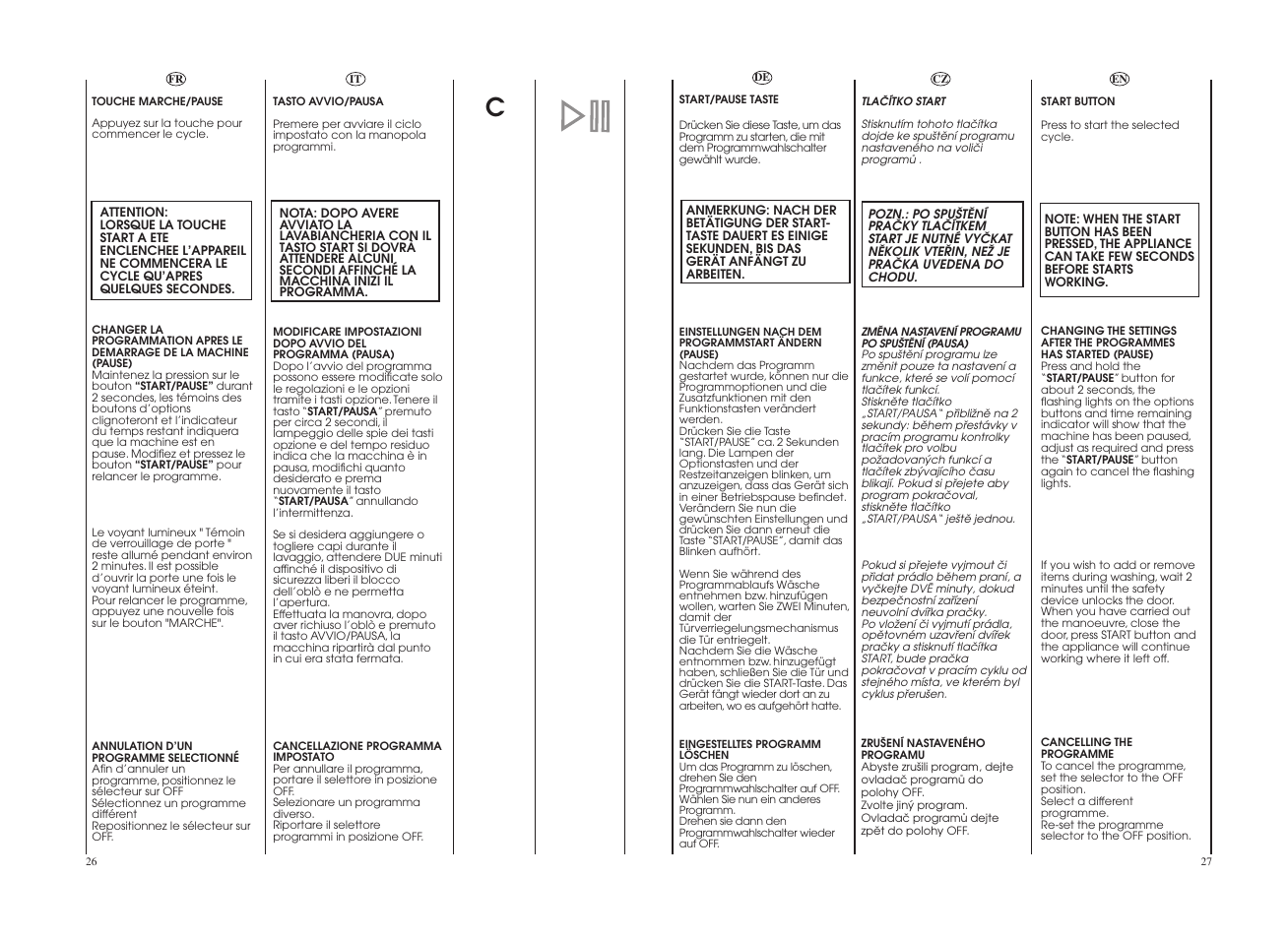 Candy CO 127DF-16S User Manual | Page 14 / 41