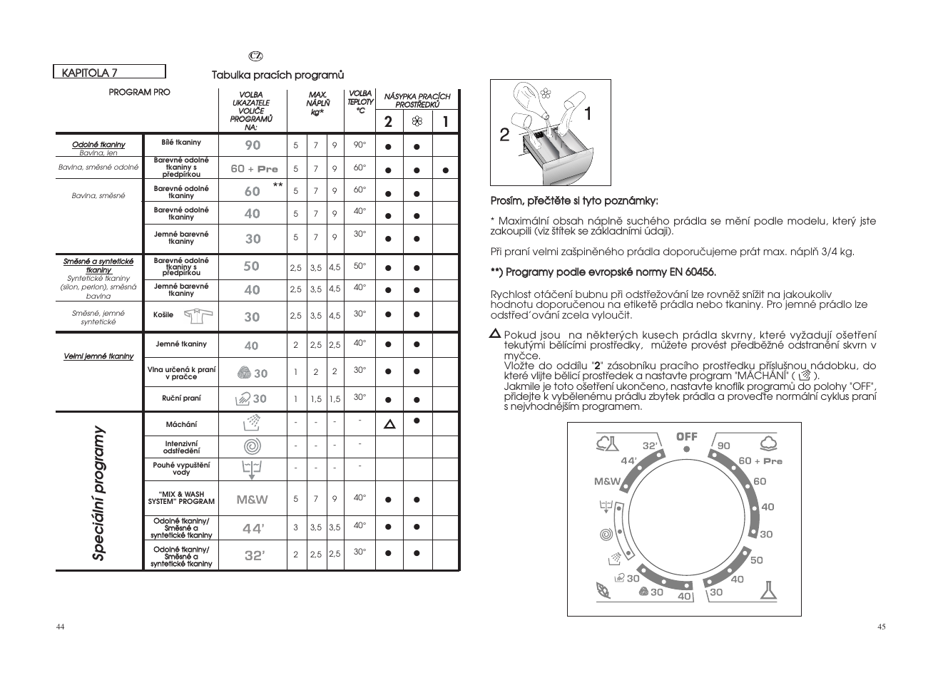 Speciální pr ogramy | Candy CO 127DF-16S User Manual | Page 23 / 41