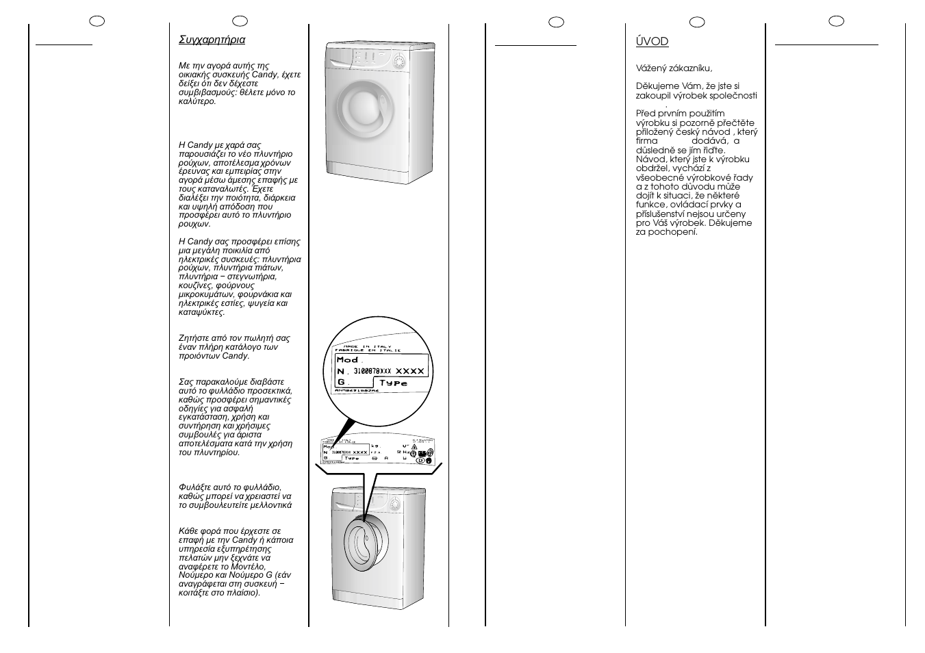 Candy CM2086-18S User Manual | Page 2 / 41