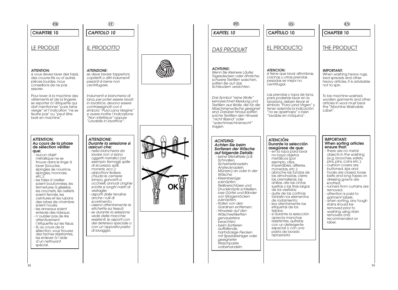 Le produit, Il prodotto, The product | Das produkt, El producto | Candy GO4 107DF__1-16S User Manual | Page 30 / 41